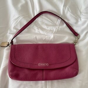 Coach Campbell Soft Leather Wristlet Clutch